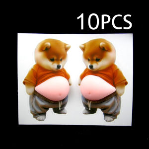 3D Shiba Inu Stickers – Cute Orange Apparel Shiba Inu Stickers 3D Cute Chubby Shiba Inu (Design) Silicone Self-Adhesive