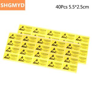 [COD] SHGMYD 40Pcs Caution Sticky Sticker Adhesive Warning Label ESD Static Sensitive Device