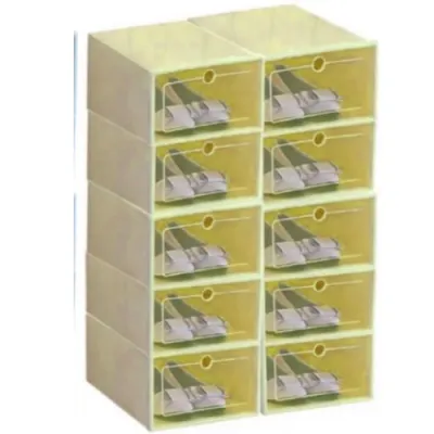 Kotak Susun Rak Organizer Sepatu Shoe Box 10 PCS