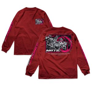 KAOS RACING MATIC POWER - Tshirt Longsleeve Standar Kirian Motor Matic Gank Modification Otomotif GBA5320