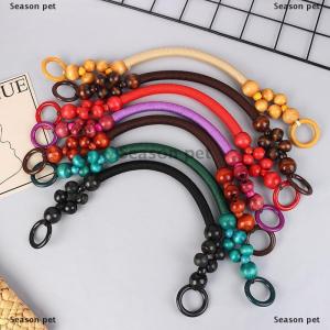 [COD] Season pet กระเป๋าเชือกลูกปัดไม้แฟชั่นสำหรับผู้หญิงกระเป๋าสายคล้องด้ามจับทำจากไม้กระเป๋าถือสายคล้องไหล่อุปกรณ์เสริมสำหรับกระเป๋าเปลี่ยนแบบทำมือ