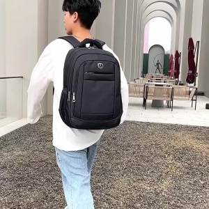 Ba lô nam dung tích lớn ba lô du lịch dã ngoại đơn giản túi laptop cao cấp