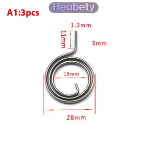 Heabety 3 cái tay nắm khóa cửa phẳng 26mm 27mm 28mm dụng cụ cuộn lò xo cho cửa