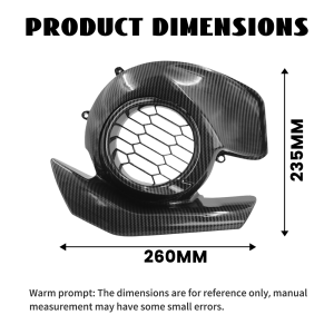 Yamaha Mio I 125 / M3 / Soul I 125 Fan Cover Original Carbon/Forged Carbon/Matte Black Accessories