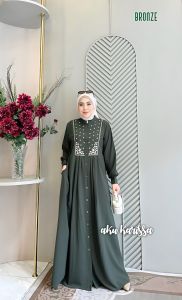 Gamis Adiva Gamis Bordir Kekinian Yang Paling Banyak Dicari Gamis Bordir Termura Bisa COD