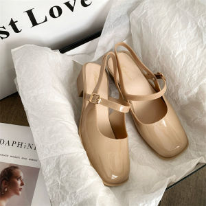 Parisian Chic Mary Janes – French Retro Style Square Toe 4cm Block Heel Adjustable Buckle Elegance for Effortless Everyday Glam