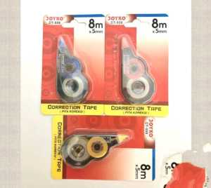 Tip ex Kertas Joyko Correction Tape Tipe X kertas Besar 5 mm Tipe x kertas Joyko panjang 8 meter Murah harga Grosir