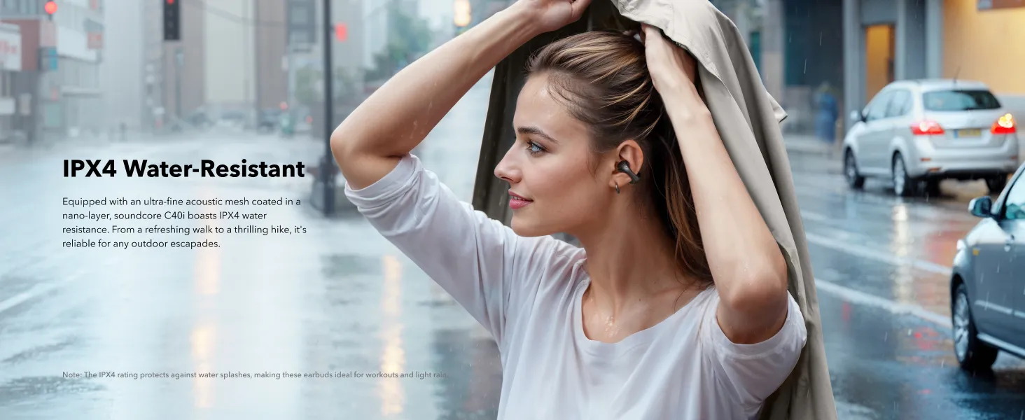 SOUNDCORE C40i Flexible and Comfortable Clip-On Earbuds หูฟังบลูทูธไร้สาย หูฟังไร้สาย หูฟังบลูทูธ เสียงเบสหนัก กันน้ํา