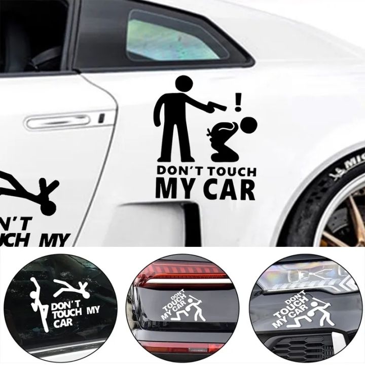 Funny Car Sticker Dont Touch My Cars Decals Stickers Creative Auto