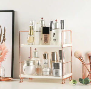 ●SG Stock● Boltless Height Adjustable and Stackable Display Organizer Rack/ Kitchen Organizer Rack Desktop Storage Rack Kitchen Countertop Storage Rack Kitchen Rack Desktop Shelf Desktop Rack / Perfume Holder / Makeup Holder / Perfume Rack