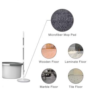 Bestseller Spin Mop Refill Round Mop Cloth Wet and Dry Use Replacement Head for Mops Microfiber Reusable Accessory