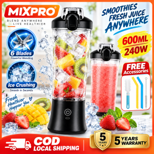 【Local Delivery】Upgrades Japan Portable Blender Wireless Original Portable Blender 600ML Bottled Juicer Electric USB Rechargeabl Mini Blender Portable Blender With Tumbler. Portable Blender Juicer Tumbler