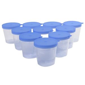 20pcs 40ml Sample Cups Screw Cap Sterile Sputum Stool Lab Specimen
