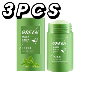 new 1~5PCS Green Tea Clay Stick For Face Green Mask Stick Smear Acne Shrink Blackhead Green Tea Extract Facial Mask Pore Cleansing hot