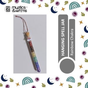 RAINBOW CHAKRA HANGING SPELL JAR