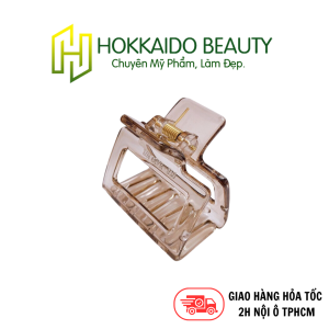 Hokkaido - Kẹp tóc càng cua Hàn Quốc màu nâu nhạt trong suốt