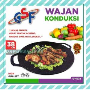 WAJAN KONDUKSI GSF G-4938 / WAJAN KONDUKSI 38CM GSF 4938 / WAJAN KONDUKSI ALAT PANGGANGAN BBQ BARBEQUE MULTIGUNA GRILL PAN ANTI LENGKET / WAJAN KONDUKSI 38 CM / WAJAN SERBAGUNA ANTI LENGKET / WAJAN GRILL PAN BBQ ANTI LENGKET / WAJAN KONDUKSI 38CM ANTI LEN