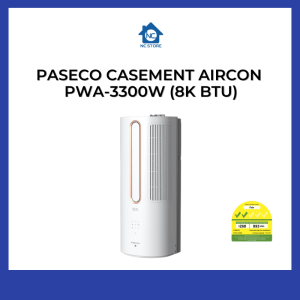 PASECO CASEMENT AIRCON PWA-3300W (8K BTU)