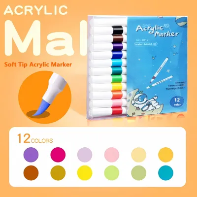 120 Colors Acrylic Marker Pen Set Highlighter Markers ColoredPen Painting Drawing Art Supplies