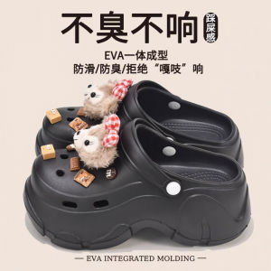 [Free Shipping] WomenS New Summer Outdoor EVA Thick-Soled Clogs With A Toe Cap Perfect For The Beach