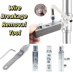 TIMES LORD Non-Slip Grip Broken Pipe Screw Extractor High-Hardness Alloy Steel Expansion Design Expansion Type Bolt Remover Tight Grip Durable Construction Water Tap Extractor Plumbing Repairs