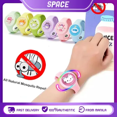 Mosquito Repellent Watch for Kids Cartoon Mosquito Repellent Bracelet Toddlers Lightweight Waterproof Wristband Natural Safe and Effective Best for Indoor and Outdoor Purposes Baby Care Accessories