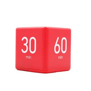 SAVVYSHELF Time Management Time Cube Timer Gravity Sensor Countdown Settings Kitchen Timer High Quality Flipping LED Display Cute Mini Timer Kitchen