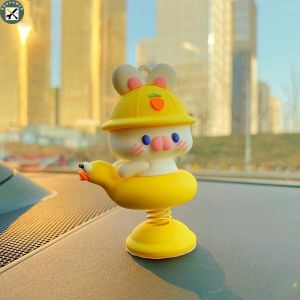 BouPower【2023.9】Cartoon Animal Car Decoration Spring Shaking Head Toy Creative Car Interior Dashboard Home Desktop Accessories