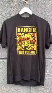 เสื้อยืดแรงดันสูง Zenitsu Anime Demon Slayer Kimetsu ไม่มี Yaiba 649(COD)