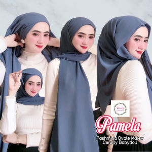Kerudung Pasmina  Pamela Iner Malay 3in1 Seruty