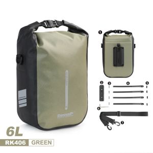 Rhinowalk RK406 Multi 6L Tas Sepeda Sling Fork Bag Bicycle with Mounting Bracket Road MTB Scooter