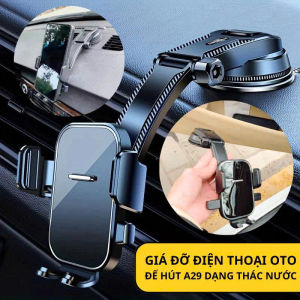 Giá đỡ điện thoại ô tô xoay 360 độ hít kính chắc chắn Đế Hút Nano Cố Định Chống Sốc cho xe hơi