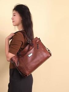 Túi tote nữ da sáp dầu phong cách retro mẫu mới thu đông đeo vai/đeo chéo tiện dụng thời trang dung tích lớn phù hợp đi làm.