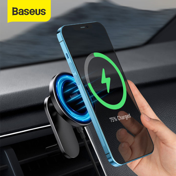 Baseus Magnetic Wireless Car Charger Phone Holder for iPhone 14/13