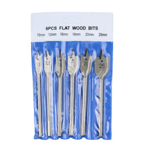 6pcs Mata Bor Kayu Kipas Set / Mata Bor Kayu Datar Set Kayu Hole Mata 10mm 12mm 16mm 18mm 20mm 25mm