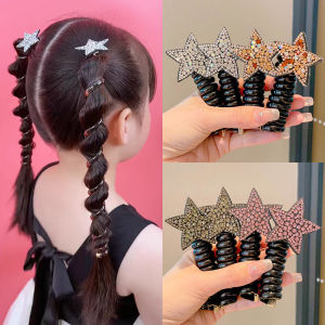 【PINK EMPRESS】สร้อยผมติดคริสตัลดาว Fairy Kids สำหรับผมหยิกและทรงหางม้า