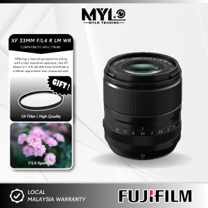 FUJIFILM XF 33mm f/1.4 R LM WR Lens - FU3314R For Fujifilm XT3 / XT4 / XT20 / XT30 / XT30 II / XT200 / XT100 / XA7