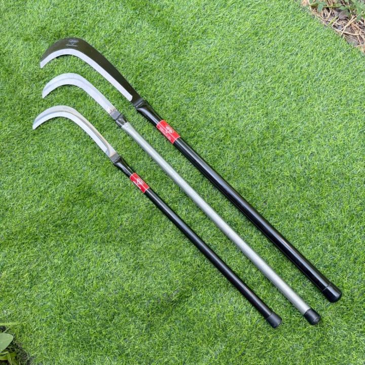 เคียวชักตอง ตราเพชร เหล็กแมงกานีสแท้สำหรับตกแต่งสวน