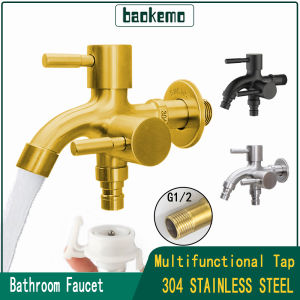 In Malaysia 304 Stainless Steel Faucet Quick Open One-in and Two-out Pulling Pool Tip Multi-function Faucet