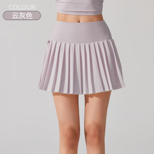 HUIESON กระเป๋าเอวสูงชุดออกกำลังผู้หญิงกีฬากระโปรงมีจีบวิ่งออกกำลังกายกลางแจ้งป้องกันการสัมผัส