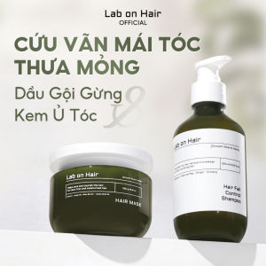 Combo dầu gội và kem ủ tóc Lab on hair hỗ trợ cải thiện tình trạng gãy rụng và hỗ trợ cấp ẩm cho tóc 300+250ml dưỡng tóc