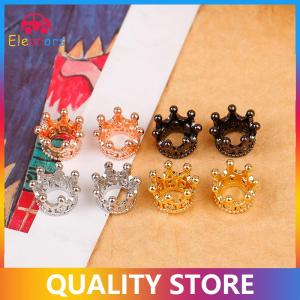 [Eleanor] 2pcs 1:12 Dollhouse Miniature Mini Metal Crown Model Toys Dolls Accessories