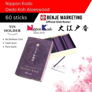 [Nippon Kodo] Oedo-Koh Aloeswood 60 Sticks | Incense Expertly Crafted In Japan