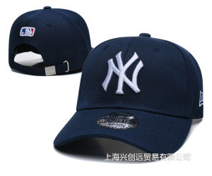 MLB Hat NY Yankees Baseball Cap Mens and Womens Curved Brim LA Spring and Autumn Hip-Hop Duckbill Cap Sun Hat
