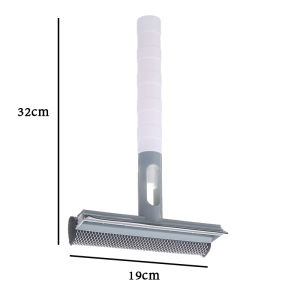 3 in 1 Window Cleaning Brush Glass Wiper for Bathroom Mirror Window with Spray Double-sided Window Cleaner Wiper