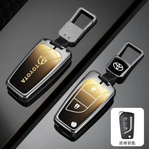 Car Remote Key Case For Toyota Vellfire 2010 Chr Estima Vellfire Altis Hilux Corolla Avensis Prado Zinc Alloy Full Protection Key HolderCasing Key Accessories