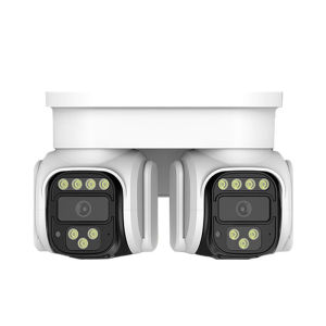 กล้องวงจรปิดไร้สายแบบเลนส์คู่ โนมัติกล้องเฝ้าระวังไร้สายกลางแจ้ง ดูพร้อมกันได้ กันฝน กันแดด กล้องวงจรปิด360