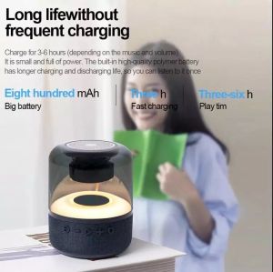 JY-02 Bluetooth Speakers 3D Stereo Surround Bass Noise Reduction Colorful Nightlight Portable Speaker