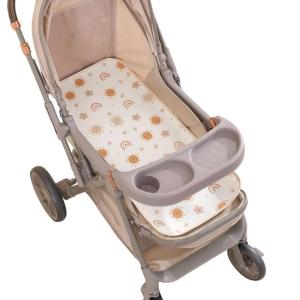 Water Proofing Baby Strollers Insert Liner Absorbent Crepe Diaper Changing Pad Seat Cushion for Active Families