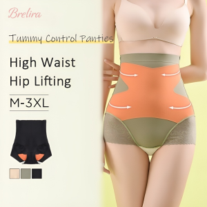 『Brelira』 High Waist Shapewear Panties Seamless Women Body Shaping Shapewear Postpartum Recovery Belly-Control Underwear